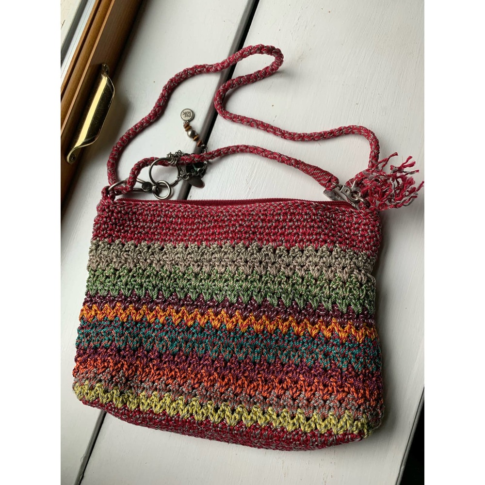 The Sak Colorful Rainbow Woven Bag